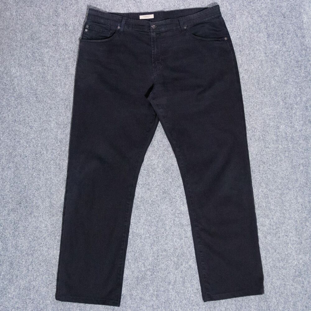 AG Adriano Goldschmied Graduate Pants Tailored Fit Straight Leg Black Mens 38x30